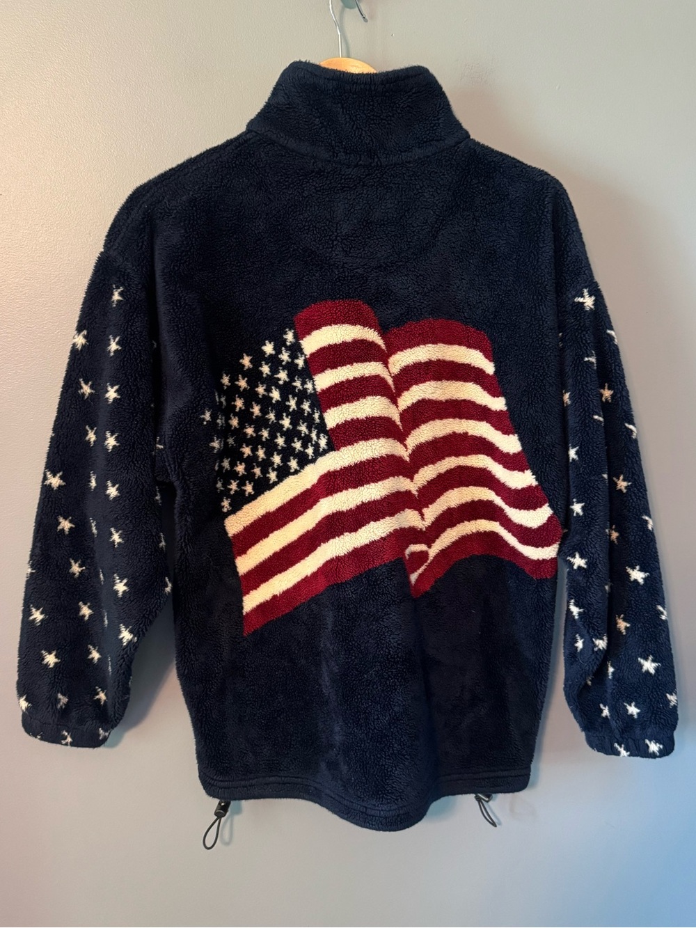 Bear Ridge outfitters  American Flag USA Fleece zip up